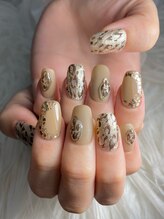 インプレス 鶴見店(Impress)/レオパード柄ネイル