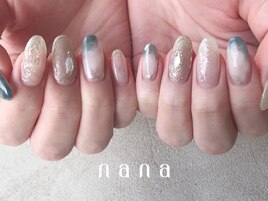 ブルー大人ニュアンス