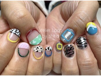 アトリエループ(atelier Loop by shiho)/アニマルネイル◆アート120