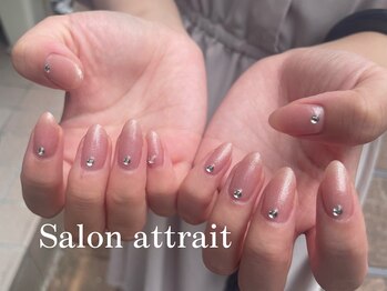 サロン アトレ(Salon attrait)/シンプルコース×ストーン10粒