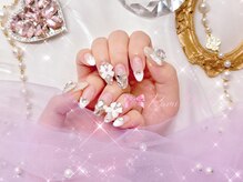 ワンホンネイル 新宿(Rumi Nail)/キラキラ定額コース/フレンチ