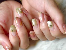 グリーン×ピンク