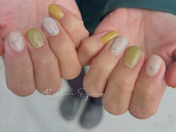 アトリエシロップネイル(Atelier Syrup nail)/ちょこっとデザイン¥6500