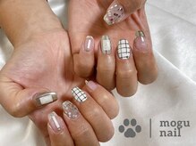 モグネイル(Mogunail)/ニュアンスシルバー/梅雨ネイル