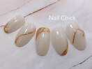 ホワイトニュアンスネイル