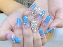 ネイルサロン ジェイ(Nail Salon J)/スカルプブルー系ネイル