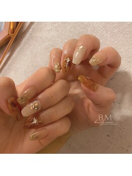 べっ甲×ガラスネイル*