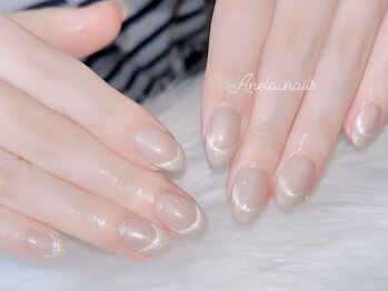 アネラ ネイルズ(Anela_nails)/マグネットフレンチ