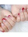 キラキラニュアンスネイル