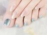 【FOOT】ワンカラー（キラキラグリッターもOK) 6500円