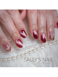 斜めS字系マグネットネイル