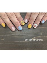 ネイルサロンアンドスクール ビーアンビシャス(be ambitious)/パステルカラーニュアンス