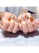 セラ ネイル(SERA Nail)/秋色フラワーネイル★