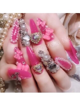 シンデレラネイル(CINDERELLA NAIL)/【スカルプ長さだしネイル】