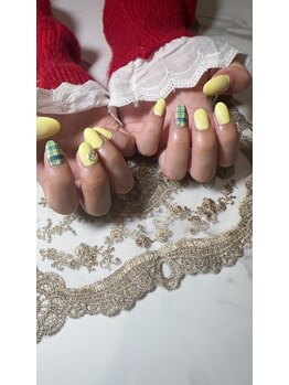 プルメリアドット(Plumeria.)/春パステルネイル