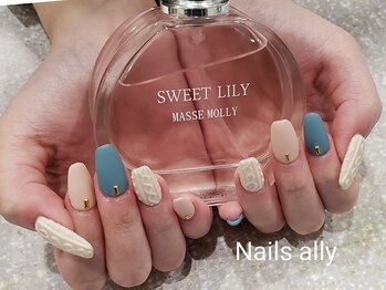 ネイルズアリー 立川店(Nails ally)/ニットネイル×マットコート