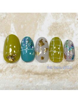 ネイルサロン クイル(QUILL)/3月くすみカラー(2)