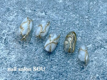 ネイルサロン ソウ 心斎橋店(Nail Salon Sou)/ラインミラーネイル