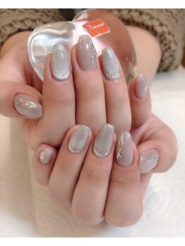 ローズ56(Rose56)/シンプルマグネットネイル