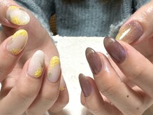 デューネイルスタジオ(dew nail studio)/ミモザネイル