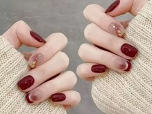 ナユキネイル 新宿店(NA.YUKI Nail)/秋冬ネイル　エレガントデザイン