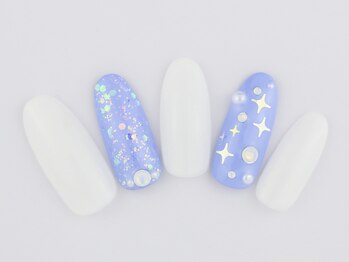 ネイルプラザ 河原町OPA店(NAIL PLAZA)/冬のキラキラネイル