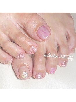 ネイルサロン キリグ(KILIG)/ニュアンスフットネイル