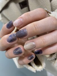 ネイビーネイル