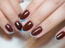 ミーナネイル(miinanail)/先端ラインワンカラー