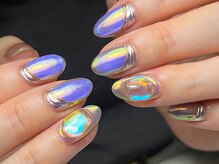 ネイルサロン プール ヴー(Nail Salon Pour Vous)/【定期】マグネットミラーネイル