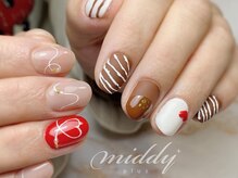 ミディプラス(middy plus)/バレンタインネイル