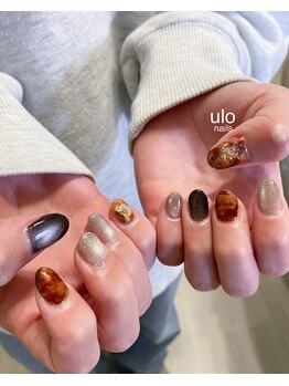 ウロネイルズ(ulo nails)/ブラウンニュアンスネイル