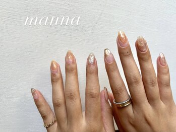マンナネイル(manna nail)の写真/思わず見惚れる"大人カワイイ”エッジを効かせた大人ネイル♪＜オフ・丁寧ケア込◆定額design￥7300～＞