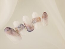 エムスラッシュ センター南(M.SLASH)/秋冬アートグラデーションネイル