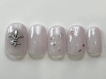 ネイルメゾン 天神店(NAIL MAISON)/ピンクストーンy2kシルバー¥4550