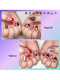デザインネイル￥6800/￥6300
