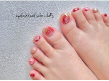 アイラシュアンドネイルサロン リラ(LILAS)/いちご♪フットネイル
