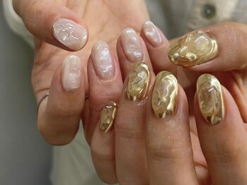 エフ('efu)の写真/【hand】パラジェル《定額マンスリーデザイン》¥8,000フットネイルも人気♪豊富なデザインで飽きがこない◎