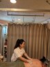 A ふくらはぎと太ももの深層リンパ施術