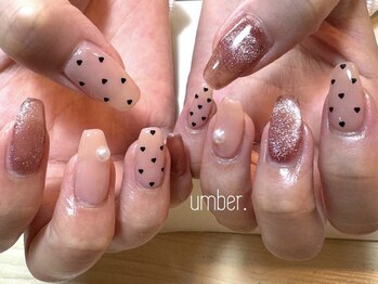 アンバー 三軒茶屋(umber)の写真/《初回オフ無料★全メニュ-1000円OFF》持込みデザインorスタッフお任せも◎freedesign 60分¥8000/90分¥9000