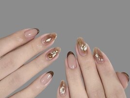 大人ボルドーネイル