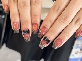 バレンタインネイル