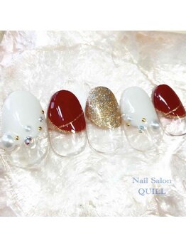 ネイルサロン クイル(QUILL)/12月ボルドー(2)