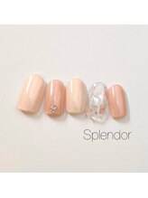 ネイルサロン スプレンダー(Splendor)/クリア×シェル