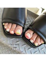 アイネイルトゥー 小倉(ai nail two)/ワンカラー＋ライン追加