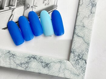 ネイルサロン&スクール ジーナ(GINA)/ブルー×マット