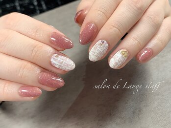 サロンドランジェ(salon de Lange)/ツイードネイル