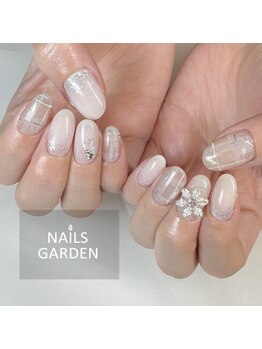 ネイルズガーデン(NAILS GARDEN)/雪ネイル