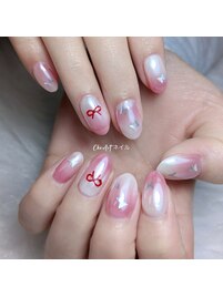 蝶々ホログラムネイル