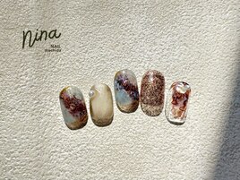 天然石ニュアンスネイル